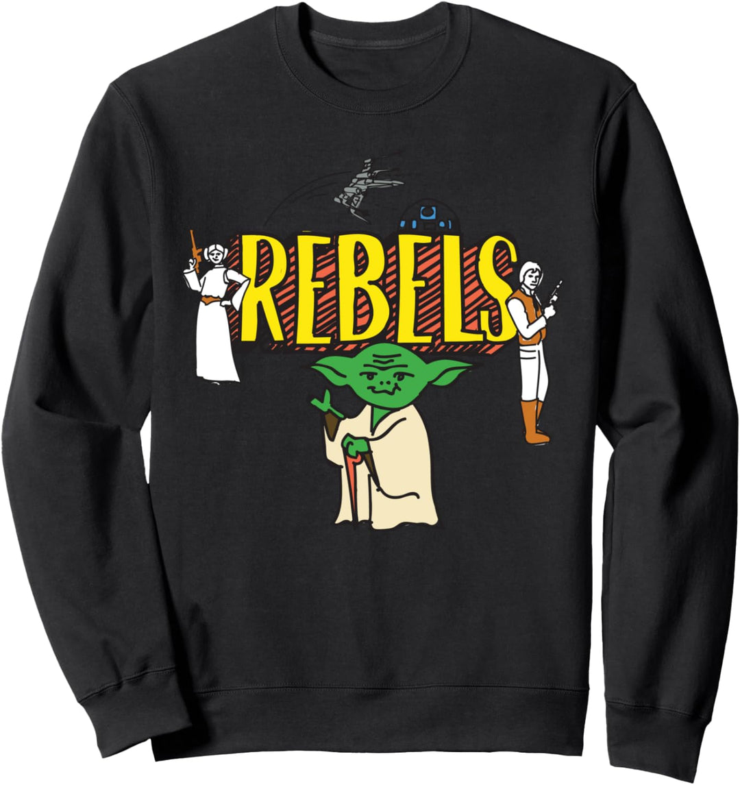 Star Wars Rebels Yoda Princess Leia Han Solo Doodle Sweatshirt