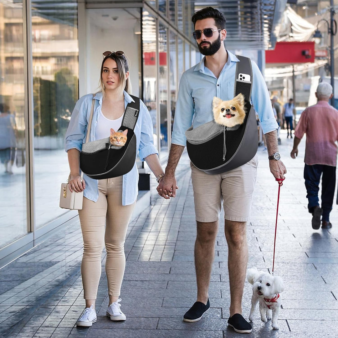Pawaboo Hundetragetasche, Hundetasche, Verstellbare Tragetasche Hund, Haustier Umhängetasche Transpo