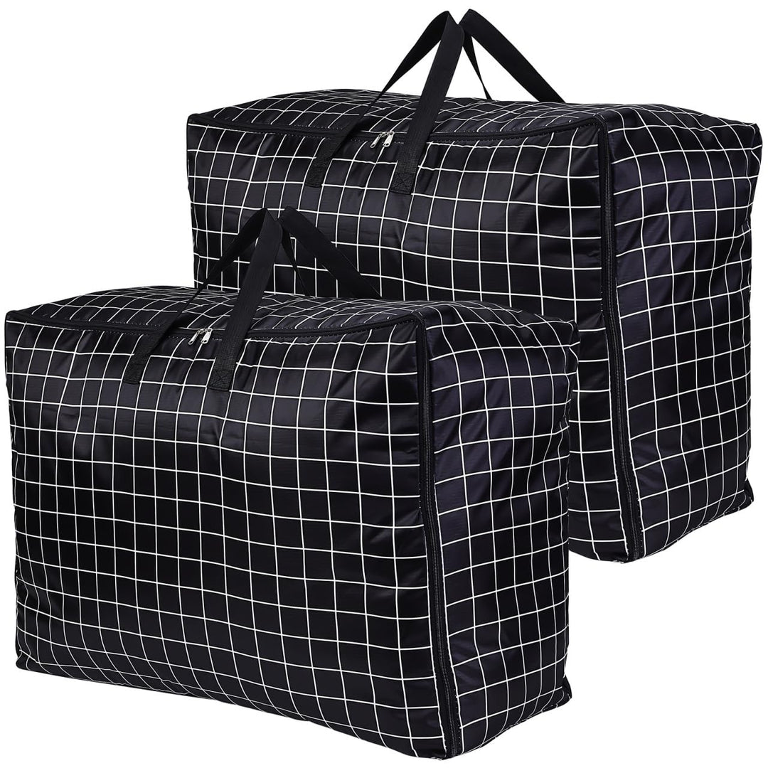 Amosfun Grosse Aufbewahrungstaschen aus Oxford Gewebe 75x50x30cm mit Reissverschluss und Griffen – 2