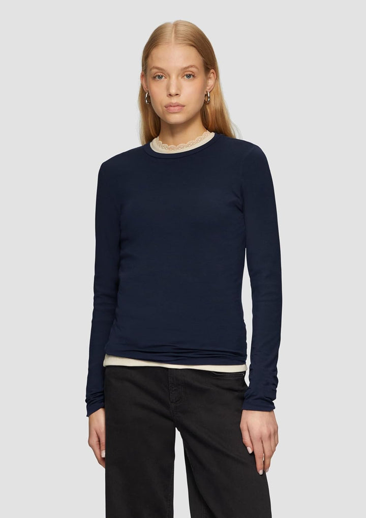 QS Weiches Longsleeve aus Lyocellmix XXL 5872, XXL 5872