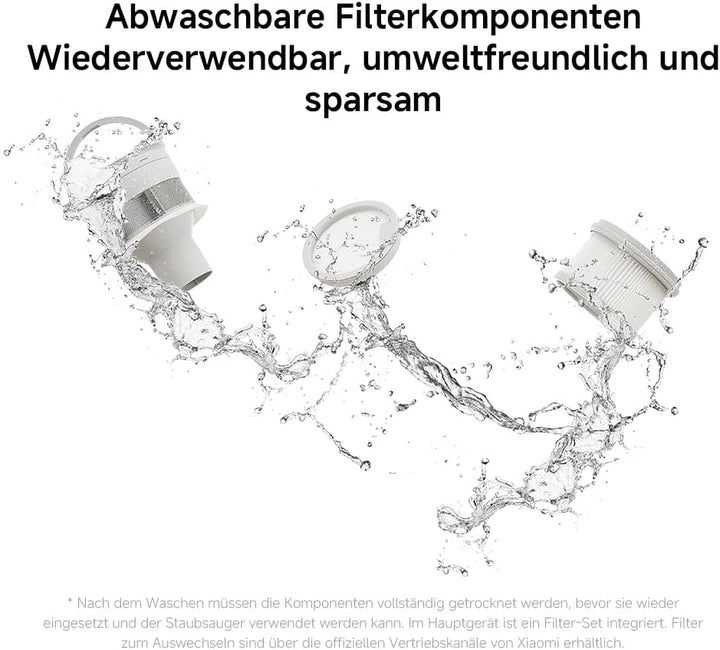 Xiaomi Vacuum Cleaner G20 – Leistungsstarker 150AW Akku-Staubsauger mit LED-Suchscheinwerfer, 12-Zyk