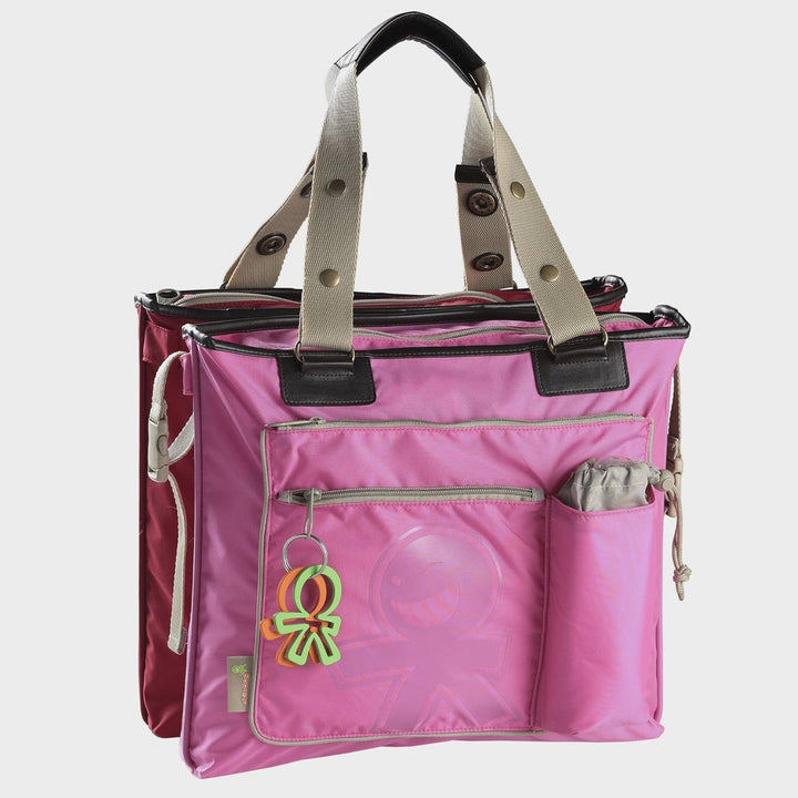 Wickeltasche Chameleon - rosa/rot