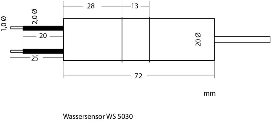 H-Tronic WPS 3000 Wasserpegelschalter mit Wassersensor und 10m Sensorkabel 3000W Wassermelder