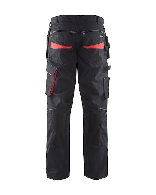 Blakläder 149613309956D92 Service Bundhose mit Nageltaschen Grösse in schwarz/rot, D92 D92 Black / R