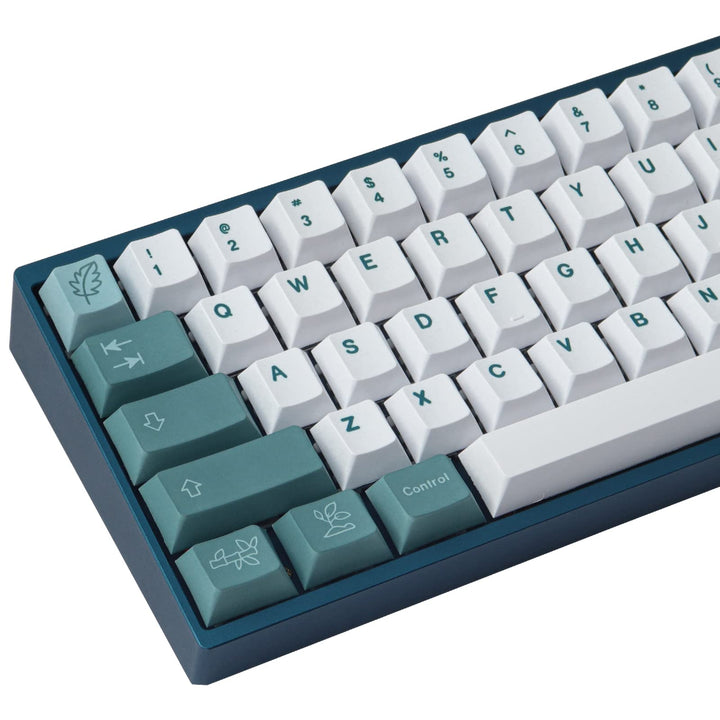 Sunzit PBT Keycaps 100 Tasten Cherry Profile Dye Sublimation Botanische Tastenkappen für ISO/ANSI-La
