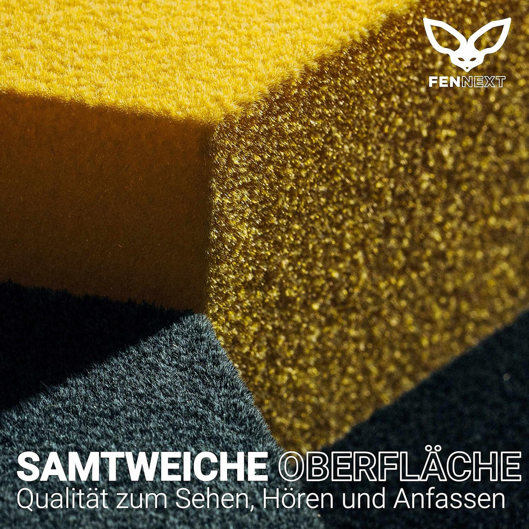 FENNEXT® Schallabsorber Wand Paneele [9 Stk.] für spürbar reduzierte Geräusche I Modernes Akustikbil