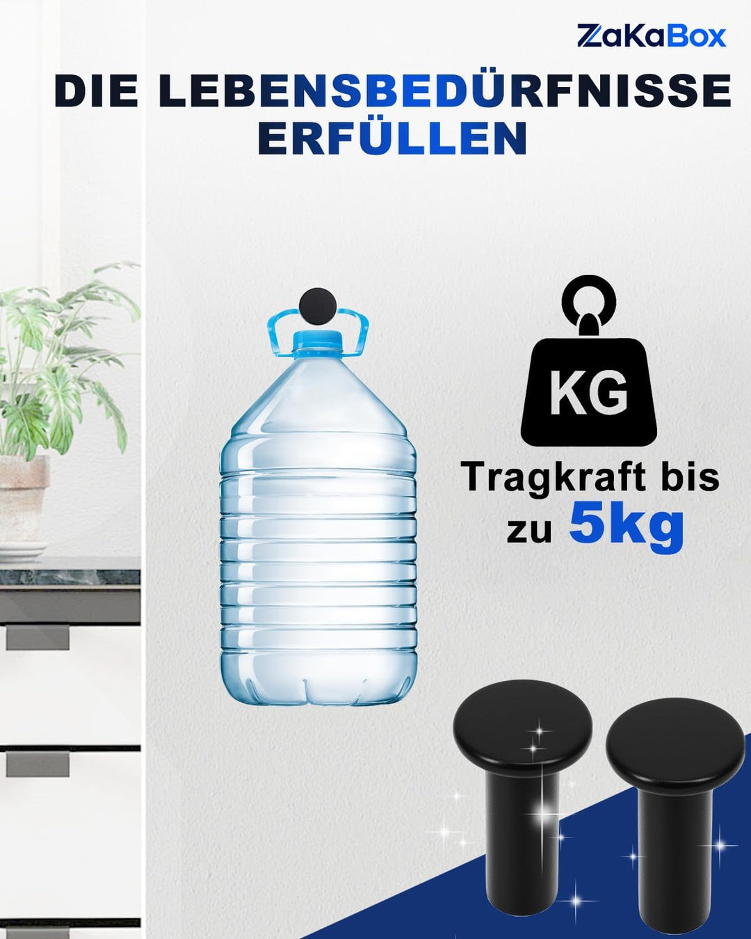 9 Stück Garderobenhaken Haken für Akustikpaneele, Schlafzimmer, Wohnzimmer, Badezimmer, Wandhaken fü