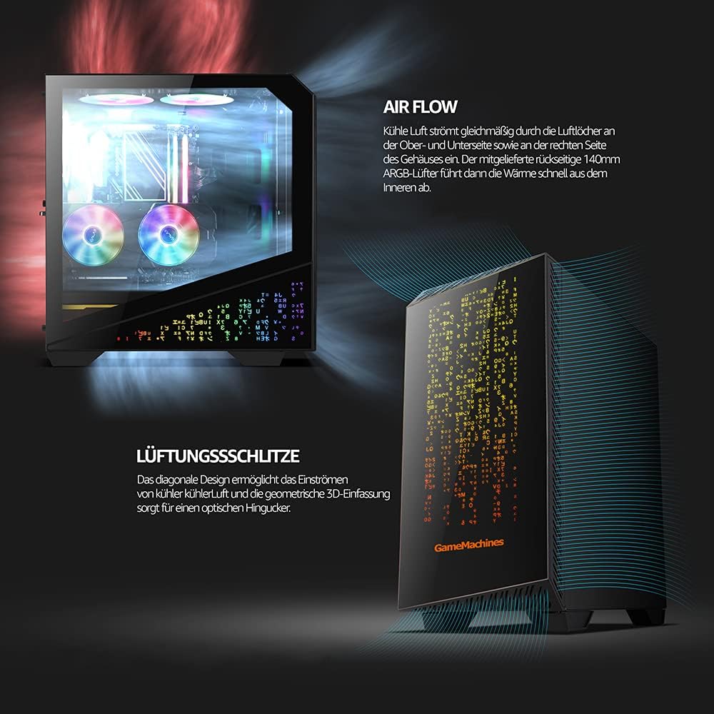 GameMachines Cyber - Gaming PC - Wasserkühlung - Intel® Core™ i7 14700KF - NVIDIA GeForce RTX 4070-1