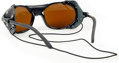 Daisan schwarze Gletscherbrille Bergsteigerbrille Sonnenbrille mit Kat. 4 Gläser 100% UV Schutz