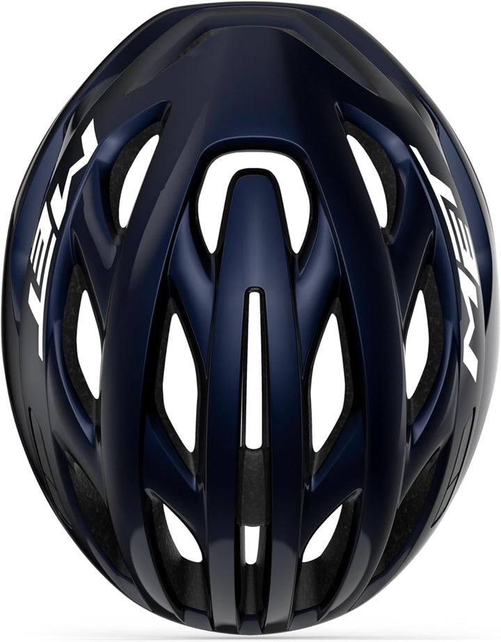 MET Sport Estro MIPS Helm Black Gloss, Blue Pearl Schwarz/Matt Glänzend, S