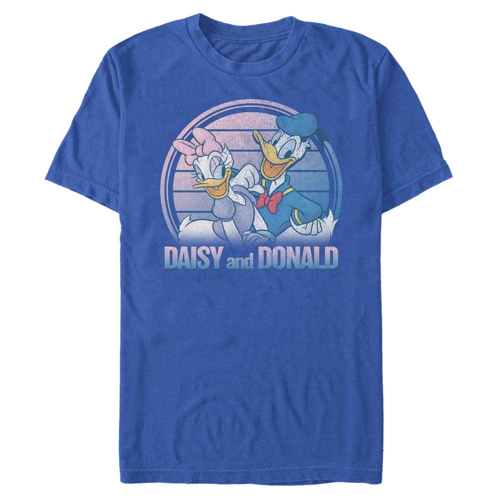 Disney Unisex Mickey Daisy And Donald Organic Short Sleeve T-shirt M Bright Blue, M Bright Blue