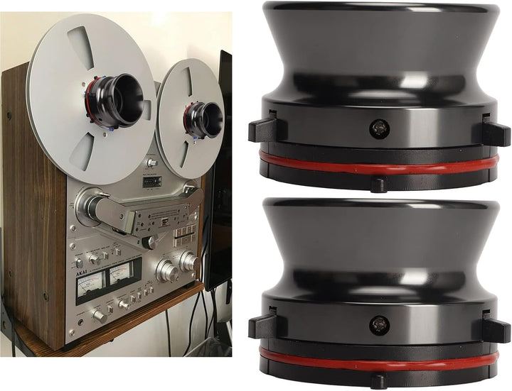 2 STÜCKE Nab Hub Adapter, Poliertes Aluminium Studer ReVox 10 Reel to Reel Tape Opener Universal Lad