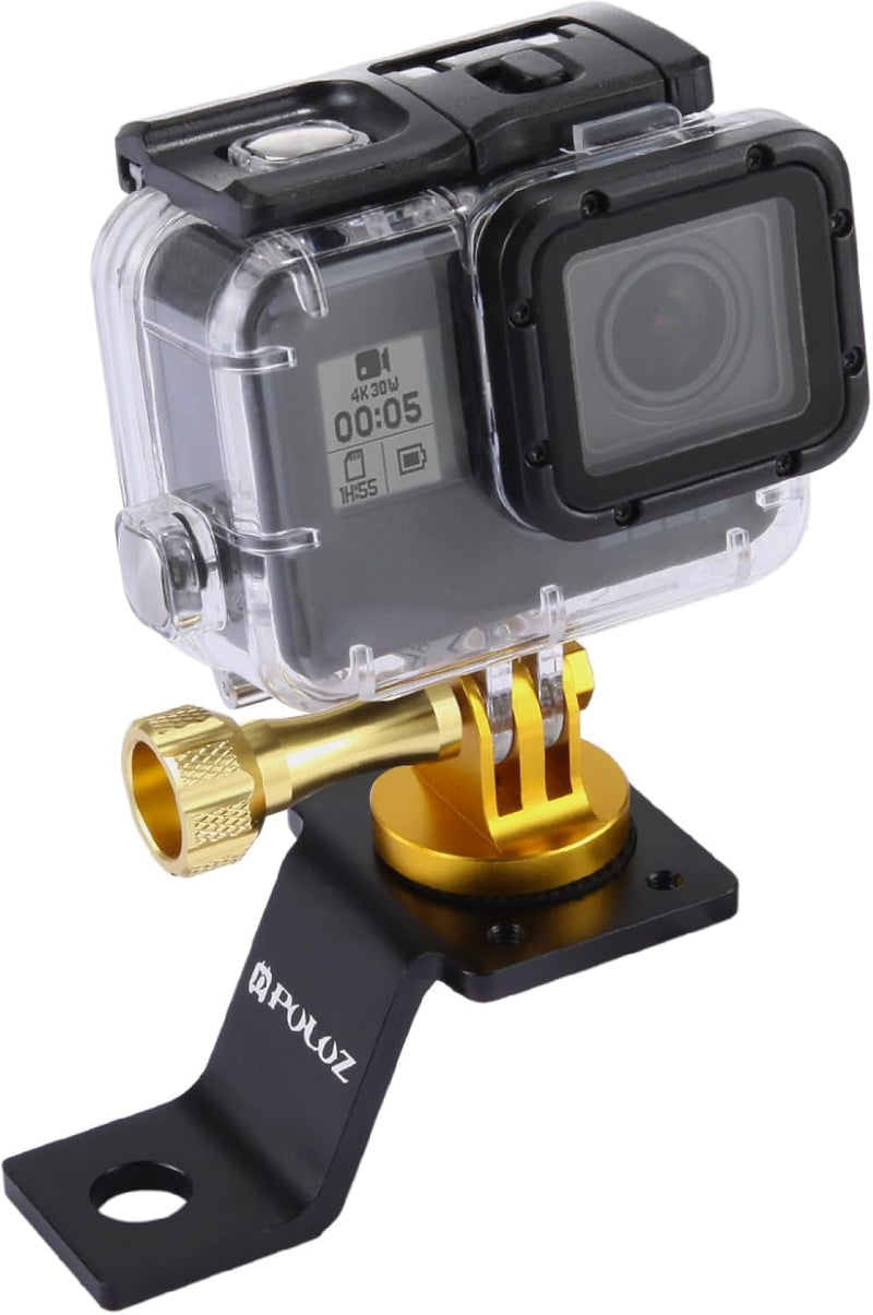 PULUZ Go pro Halterung für Motorrad Feste Metallhalterung Schraube für GoPro Hero12 Black / Hero11 /