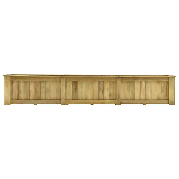 Tidyard Hochbeet 291 x 50 x 50 cm Kiefernholz Imprägniert Pflanzkübel Blumenkasten Pflanzkasten Blum