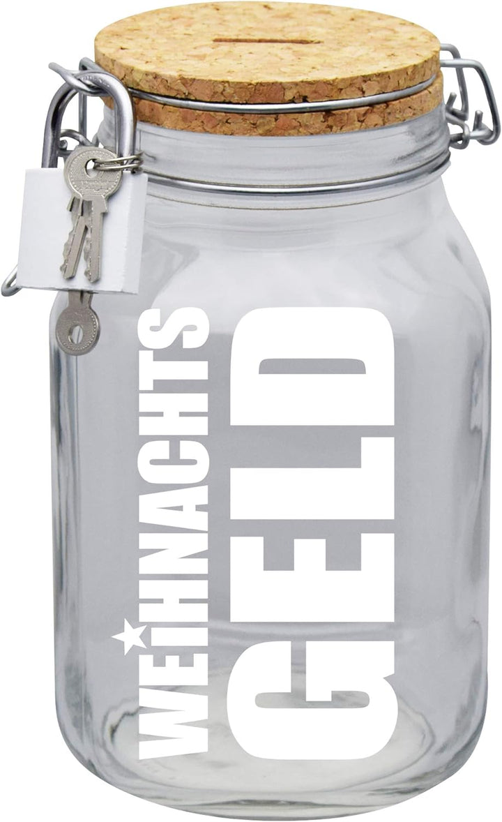 Spardose Weihnachtsgeld Geld Geschenk Idee Transparent XL