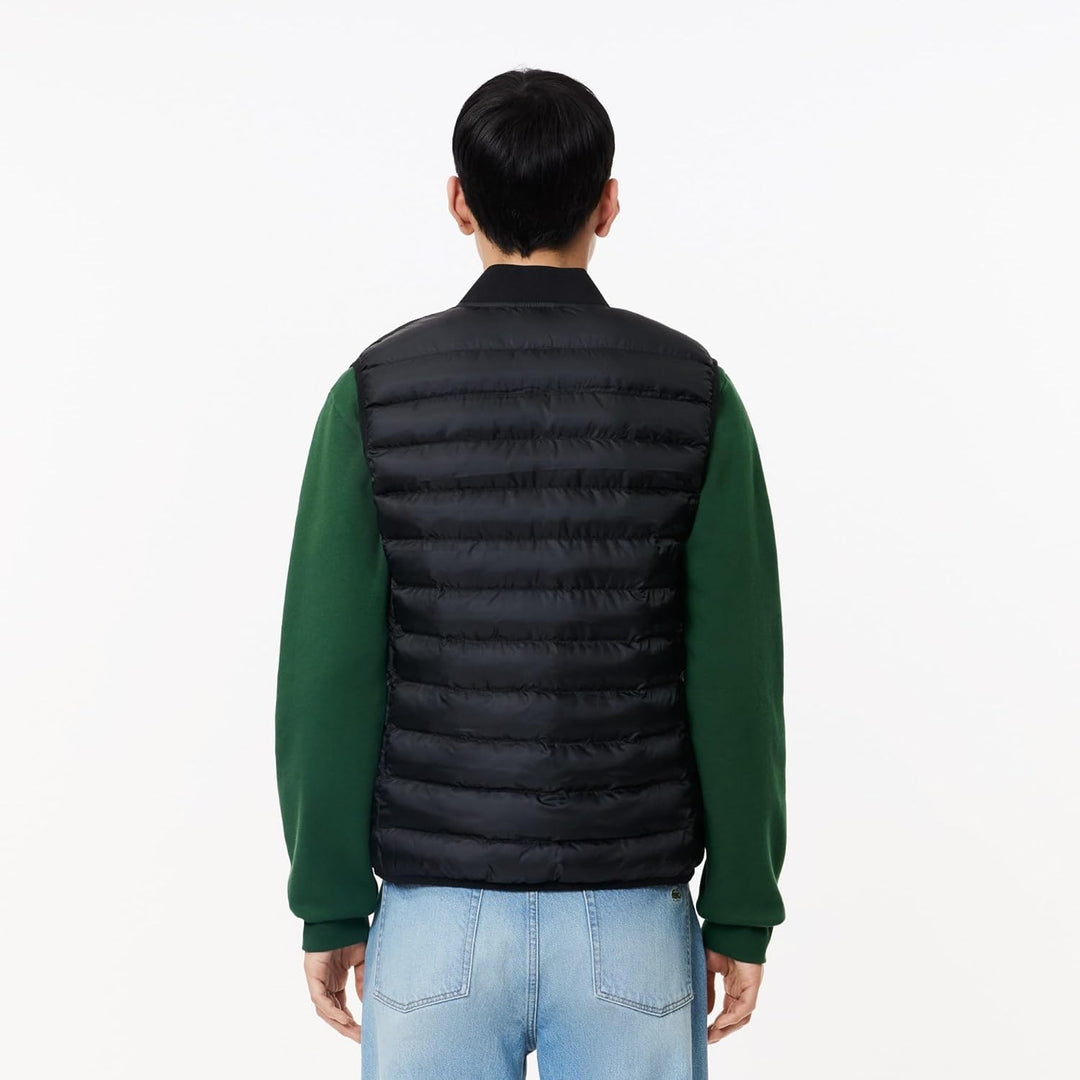 Lacoste Herren Ärmellose Daunenjacke L-XL Schwarz, L-XL Schwarz