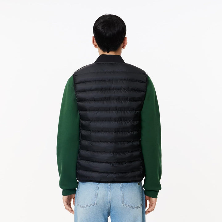 Lacoste Herren Ärmellose Daunenjacke L-XL Schwarz, L-XL Schwarz
