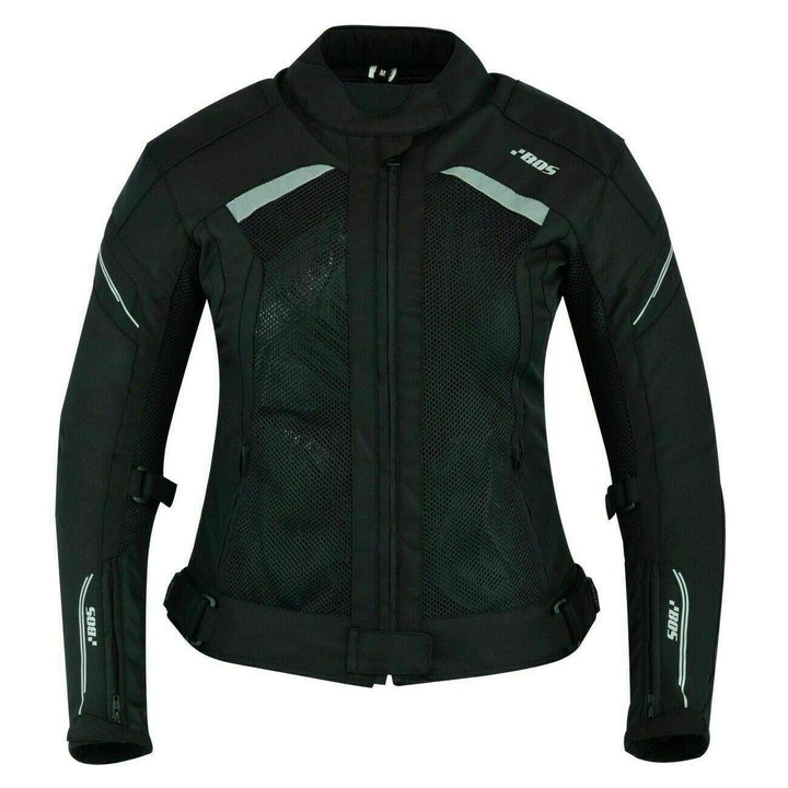 BOSmoto Motorradjacke Herren | Leichte, e Sommer Mesh Motorcycle Stadt Textiljacke Männer mit CE Sch