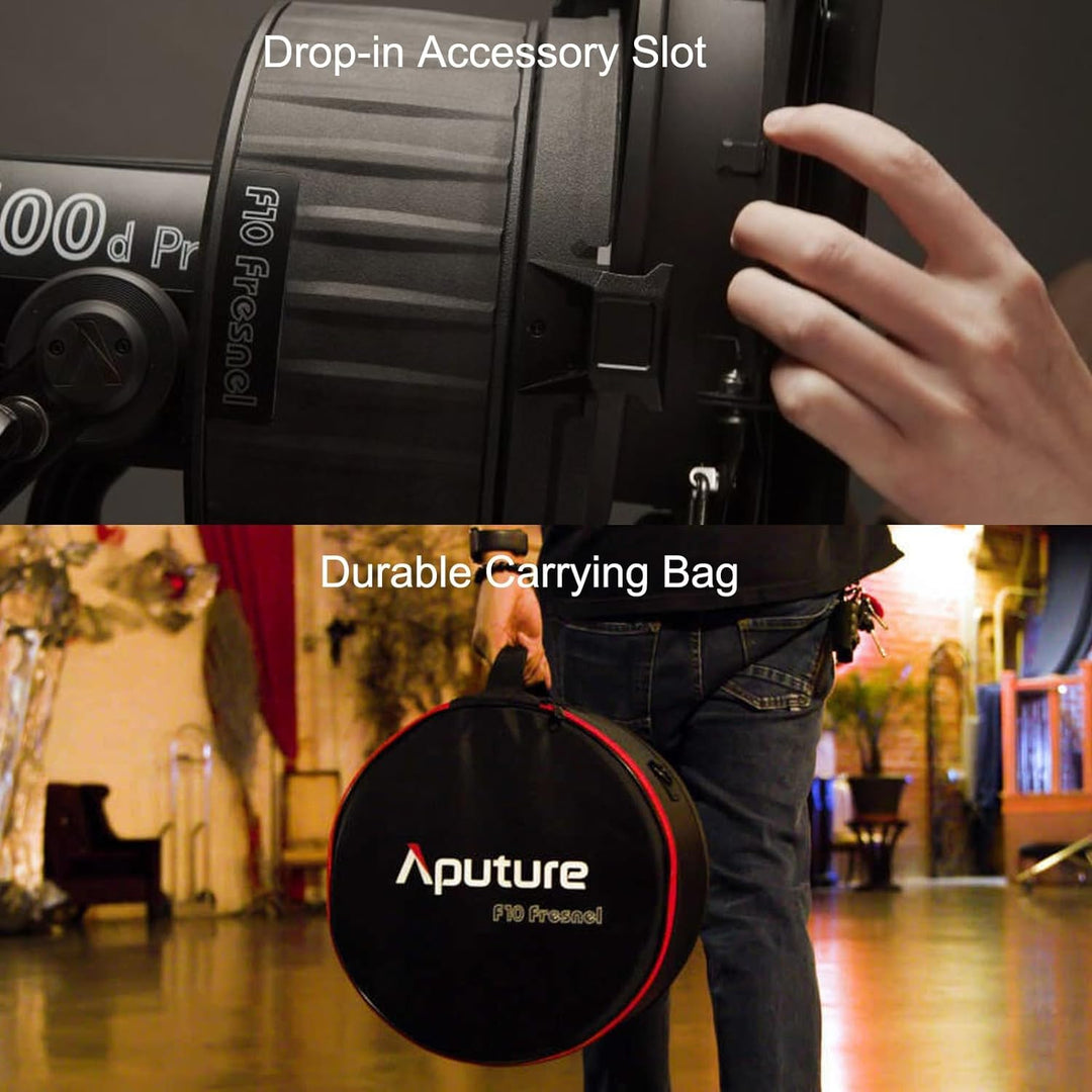 Aputure F10 Fresnel-Zoomobjektiv für Aputure LS 600d 600D Pro 300d II 300x 120d II LED-Dauervideoleu