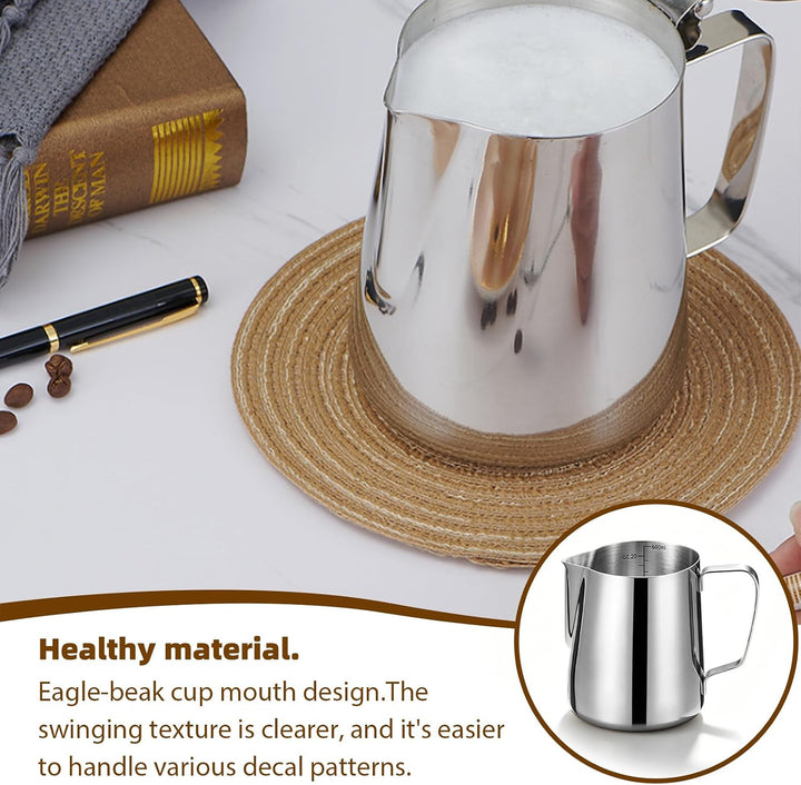 Pour Over Kaffeebereiter Set, 600ml Kaffeekanne Edelstahl mit 100 Papierfilter Grösse 02 &amp; Kaffeefil