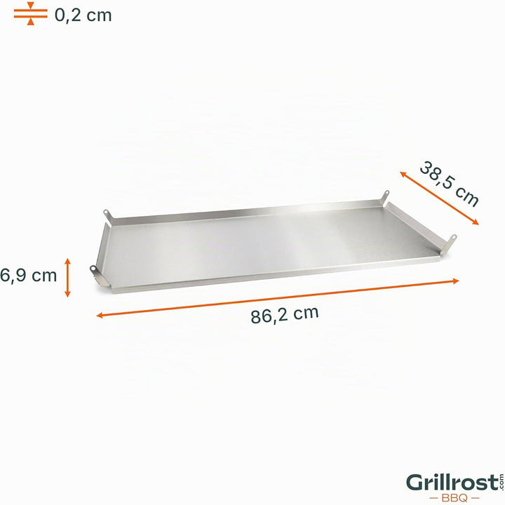 Grillrost.com Das Original Traeger Bodenplatte - Ablage für Ironwood 885 und Pro 780 Bodenplatte Iro
