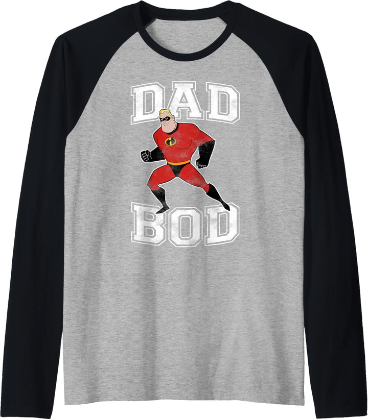 Disney Pixar Incredibles Mr. Incredible Dad Bod Portrait Raglan