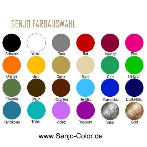 Senjo Color Basic Bodypainting Farben I Kosmetische Körperfarbe wasserlöslich | Liquid für Airbrush