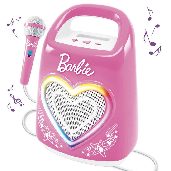 Lisciani - BARBIE PARTYMAKER High Tech Speaker & Microphone - Kinder Karaoke-Set - Mikrofon & Blueto