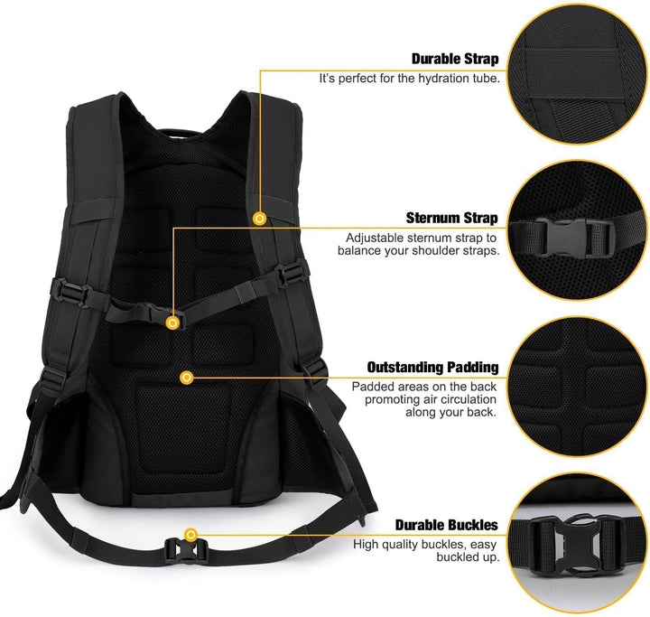 Mardingtop 35L Rucksack Herren Taktischer Wanderrucksacke Outdoor Survival Ausrüstung Trekkingrucksa