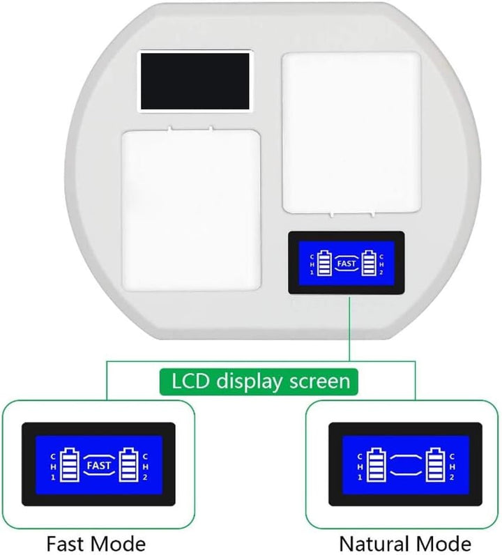 Dpofirs Akkuladestation Akku-Schnellladegerät für ArloSecurity Light, Arlo Pro Smart Home Kameras, A