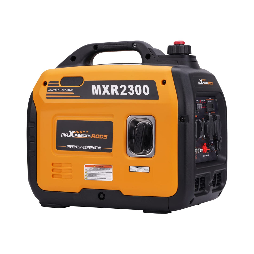 maXpeedingrods Inverter Stromgenerator 2300W Benzin 4 Takt mit USB und 230 V Steckdosen Superleise u