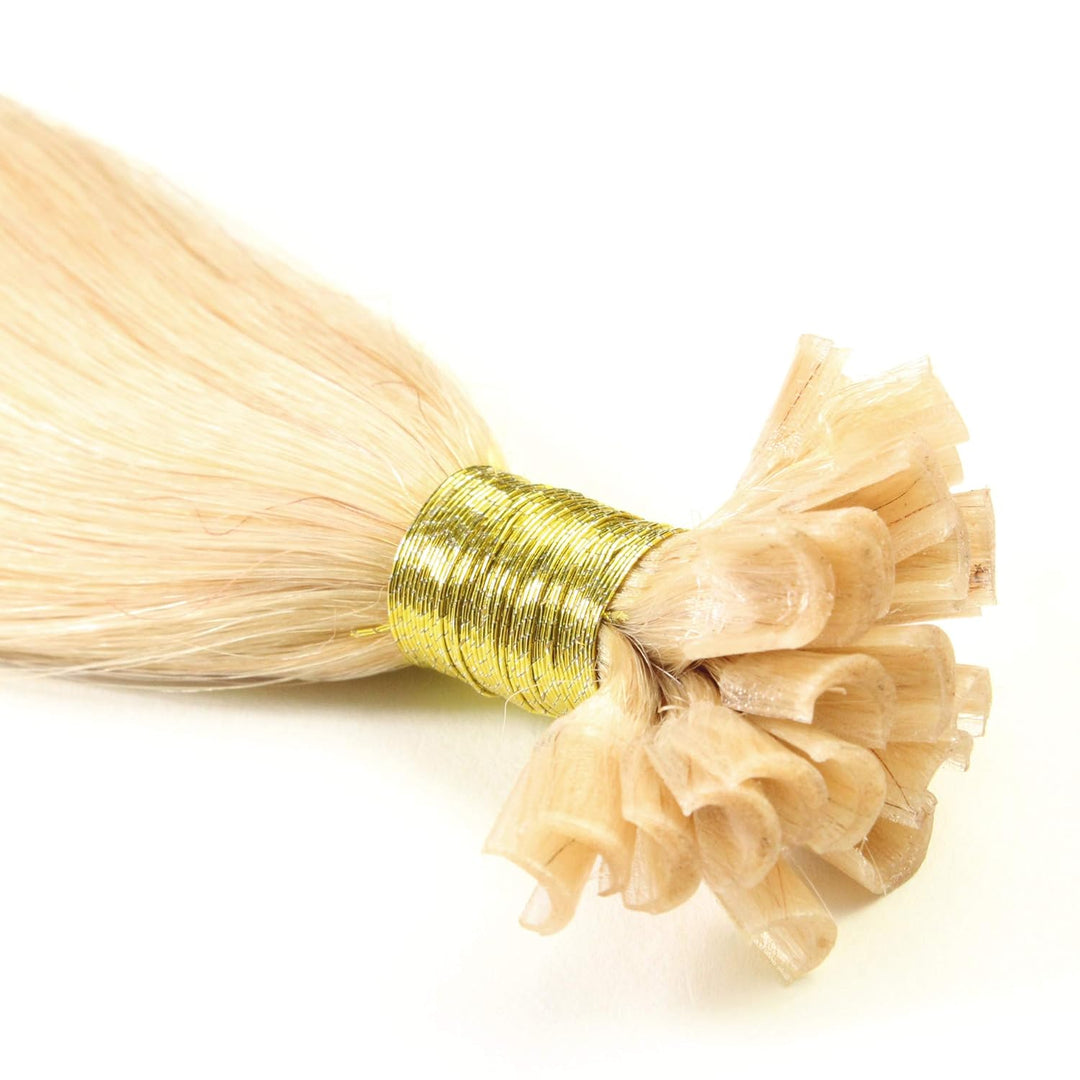 hair2heart Extensions Echthaar Bondings Glatt - 150 Strähnen 0.5g 60cm Goldblond #22 Goldblond 60cm