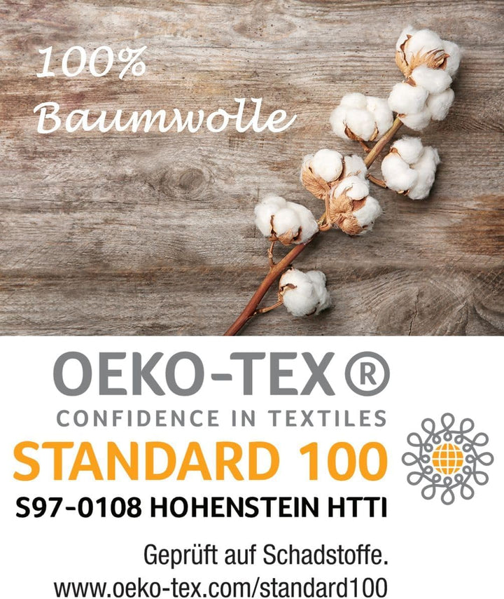 Kaeppel Mako Satin Bettwäsche 2 TLG. 155x220cm Rosen Rot Weiss Grün Knospen 155 cm x 220 cm Mehrfarb