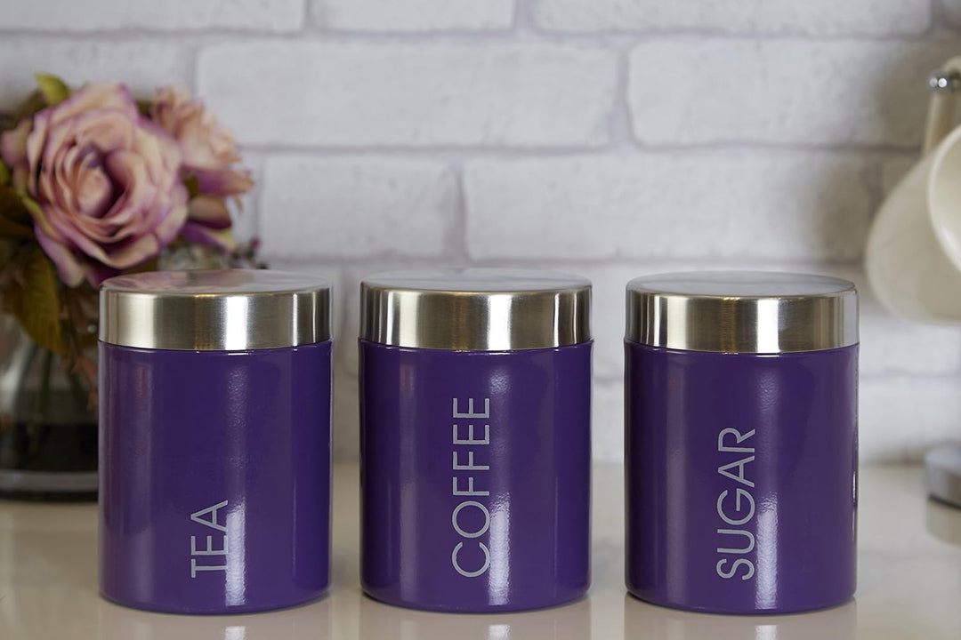 Premier Housewares Pin-up Flachmann-Set, Edelstahl, 8oz Flasche, 2Tassen, Trichter Violett, Violett