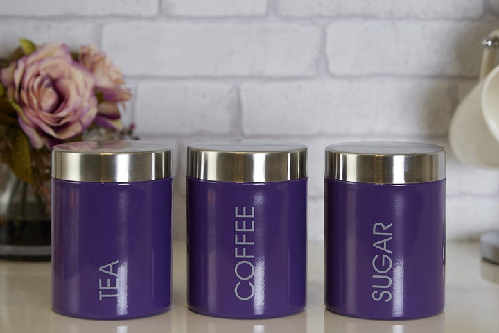 Premier Housewares Pin-up Flachmann-Set, Edelstahl, 8oz Flasche, 2Tassen, Trichter Violett, Violett