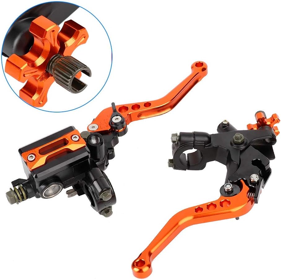 125,Kupplungshebel Bremse 1 Paar,Kupplungshebel,Mx Bremshebel Kupplungshebel,Motorrad Bremshebel Gri