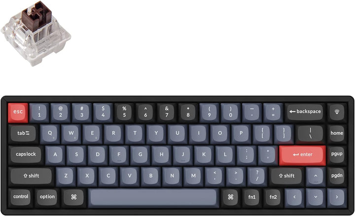 Keychron K6 Pro Wireless Custom Mechanical Keyboard, QMK programmierbares Makro, Hot-Swap-fähiger Ke