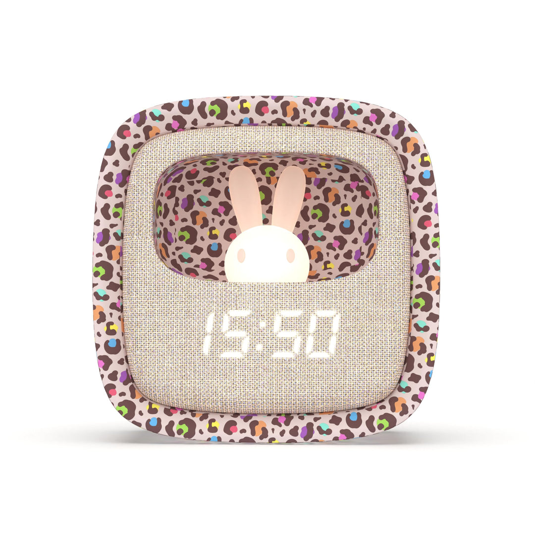 MOB – MOBILITY ON BOARD Billy Clock Rainbow Leopard Limited Edition – Wecker & Nachtlicht mit 3 Alar