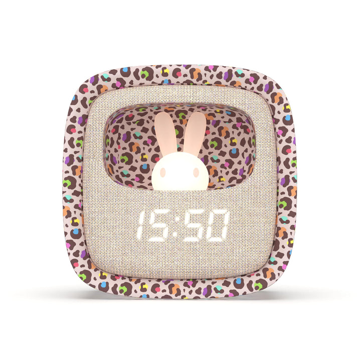 MOB – MOBILITY ON BOARD Billy Clock Rainbow Leopard Limited Edition – Wecker & Nachtlicht mit 3 Alar