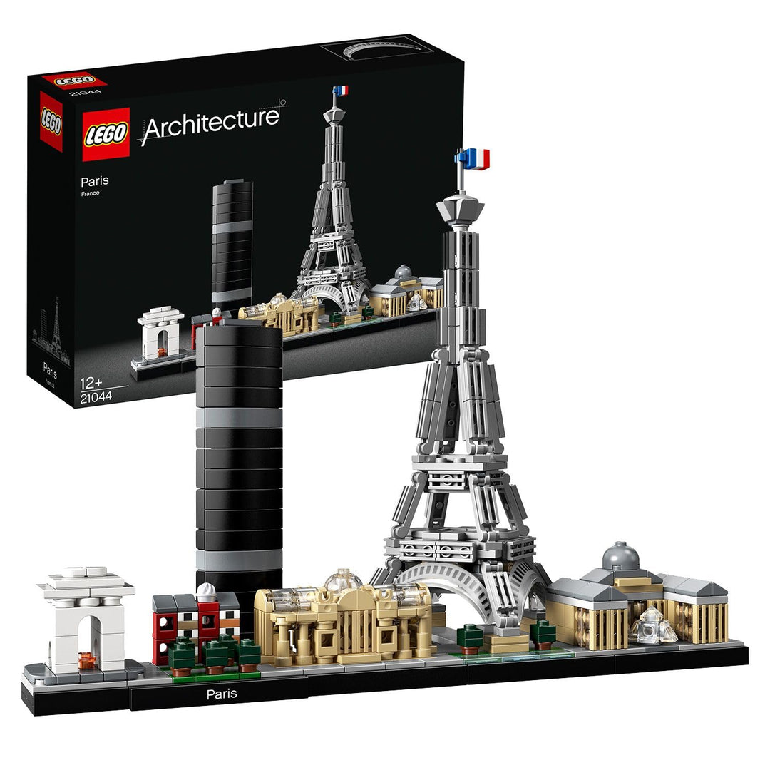 LEGO Architecture Paris, Modellbausatz mit Eiffelturm, Champs-Élysées und Louvre-Modell, Skyline-Kol