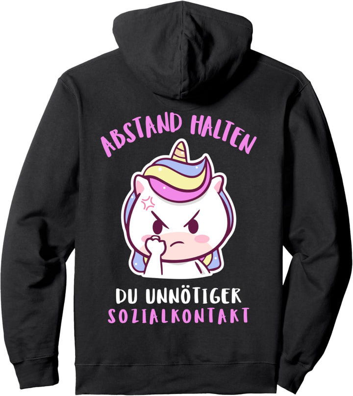 Abstand Halten Du Unnötiger Sozialkontakt Geh Aus Dem Weg Pullover Hoodie