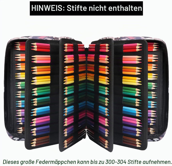 JAKAGO Federmäppchen Grosse Kapazität für 300 Stifte Aufbewahrung Buntstifte,Wasserdicht Pencil Case
