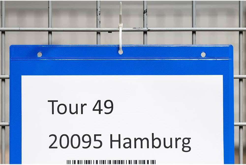 Krog Kennzeichnungstasche mit Aufhängelochung, A5 quer, 25 Stück grün