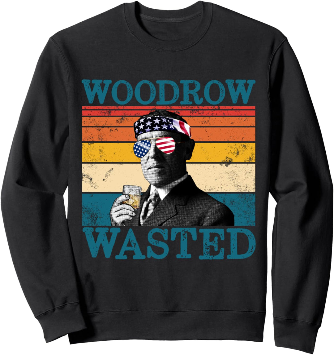Woodrow verschwendete patriot Retro-Trinkpräsident Wilson Sweatshirt