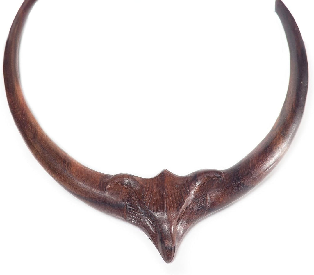 Windalf Keltischer Torques Aylan Ø 13 cm Drache Handarbeit aus Holz