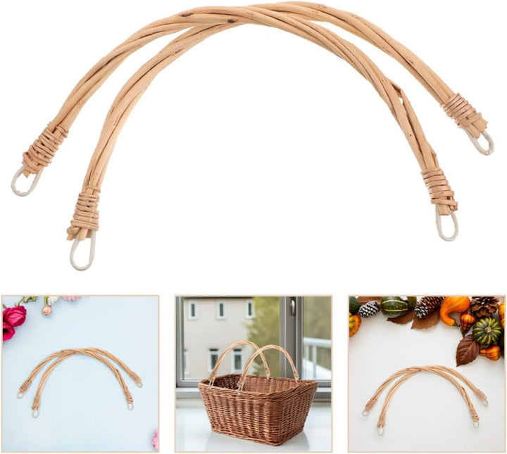 TOYANDONA 4stücke Holzgriffe Für Geflochtene Körbe Ersatzgriffe Für Brot Und Einkaufskörbe Zum Baste