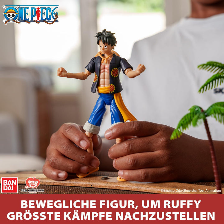 BANDAI – Anime Heroes – One Piece – Anime Heroes Figur 17 cm – Monkey D. Ruffy Dressrosa - 37007 Ruf