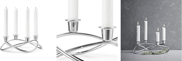 Georg Jensen Season Edelstahl-Kerzenständer