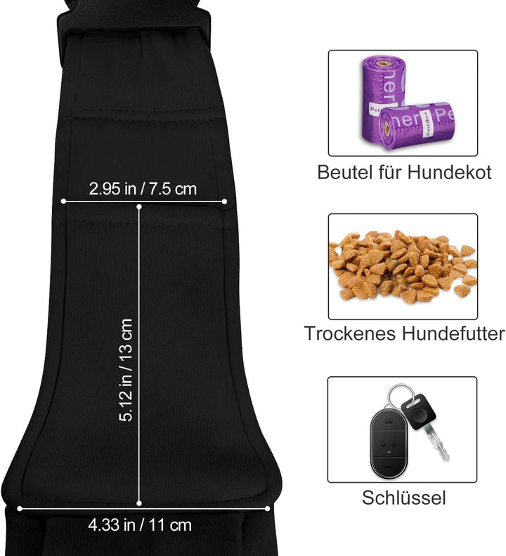 PetLoft Tragetuch Hund, Reversibel Kleine Hundetrage, Einstellbar Pet Tragetuch, Freisprecheinrichtu