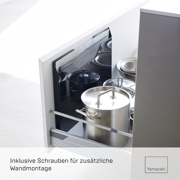 Yamazaki Tower Tischunterlagen-Aufbewahrung L, schwarz One Size Schwarz, One Size Schwarz